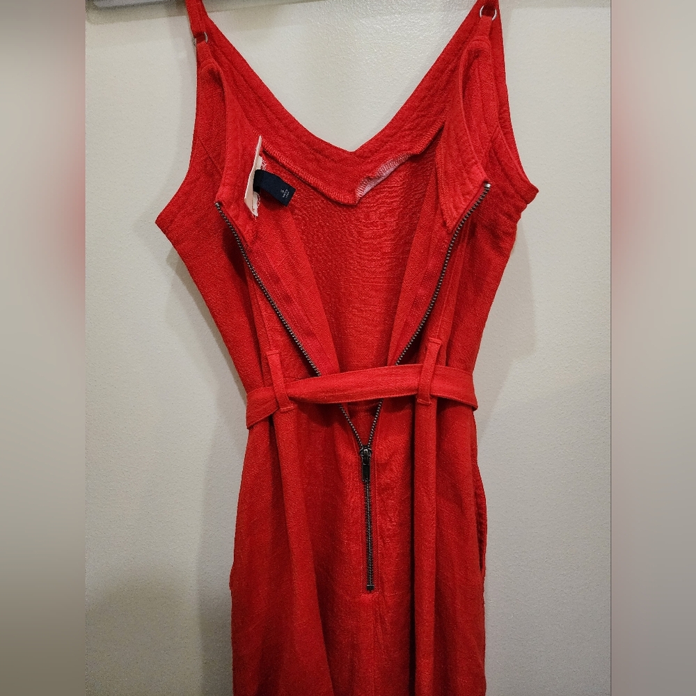 Universal Thread Linen Blend Red Shift Dress Belt… - image 6